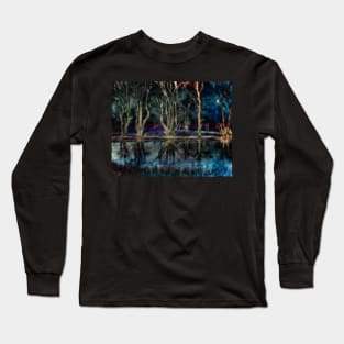 Night Descends On The Pond Long Sleeve T-Shirt